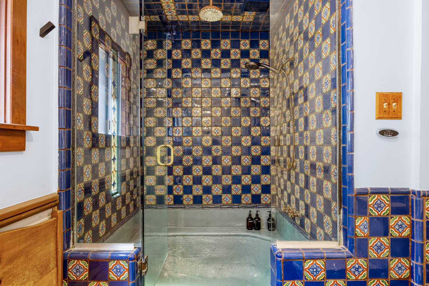 Turkish-style bath with luxurious amenities
