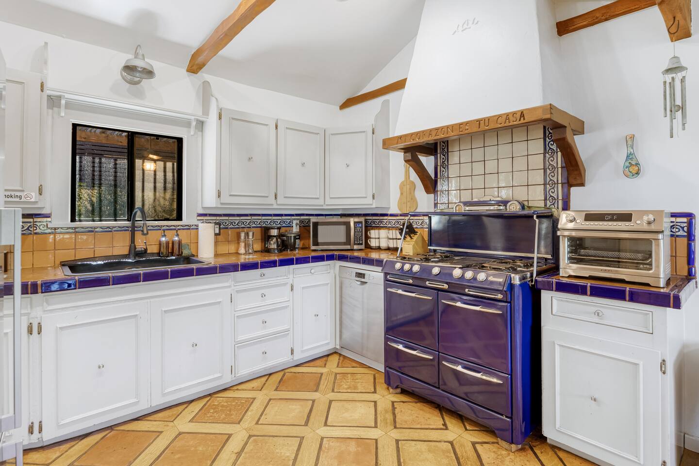 Kitchen view with modern appliances